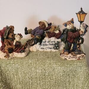 Boyds Bears Christmas Lot Aspen & Tahoe Fuzzywig Sparky Elfberg Believe Set